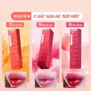 Son Kem Bóng Bền Maybelline Superstay Vinyl Ink 4.2ml - Nhẹ Môi, Giá 318.000đ 3 Son Kem Bóng Bền Maybelline Superstay Vinyl Ink 4.2ml - Nhẹ Môi, Giá 318.000đ 3