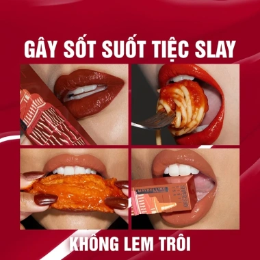 Son Kem Bóng Bền Maybelline Superstay Vinyl Ink 4.2ml - Nhẹ Môi, Giá 318.000đ 7 Son Kem Bóng Bền Maybelline Superstay Vinyl Ink 4.2ml - Nhẹ Môi, Giá 318.000đ 7