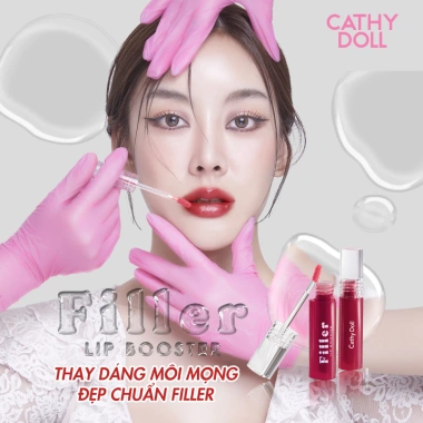 Son Kem Bóng Cathy Doll Filler Lip Booster 3.3g - Mềm Mại, Căng Bóng, Giá 149.000₫
