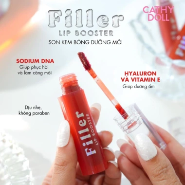 Son Kem Bóng Cathy Doll Lip Booster 3.3g - Dưỡng môi, bóng mịn, giá 149k 8 Son Kem Bóng Cathy Doll Lip Booster 3.3g - Dưỡng môi, bóng mịn, giá 149k 8