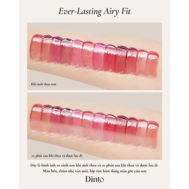 Son Kem Bóng Thuần Chay Dinto Blur – Son Tint Lấp Lánh, Dưỡng ẩm, Giá 299.000₫ 6 Son Kem Bóng Thuần Chay Dinto Blur – Son Tint Lấp Lánh, Dưỡng ẩm, Giá 299.000₫ 6