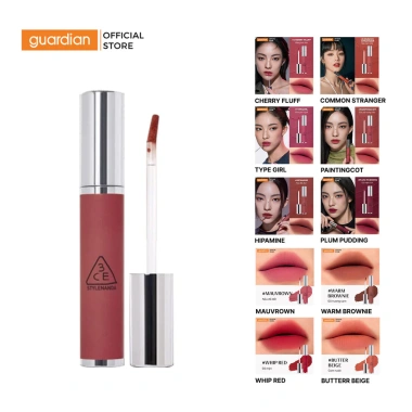 Son Kem Bùn Mịn Lì 3CE Hazy Lip Clay 4gr Màu Hazy Đậm Đà, Công Thức Bùn Mịn, Giá chỉ 334.000₫