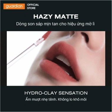 Son Kem Bùn Mịn Lì 3CE Hazy Lip Clay 4gr Màu Hazy Đậm Đà, Công Thức Bùn Mịn, Giá chỉ 334.000₫