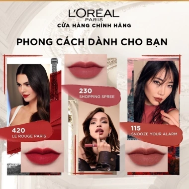 Son Kem Lì 16H Chuẩn Màu Căng Mướt L'Oreal Paris Infallible Matte Resistance 5ml Giá 359.000đ