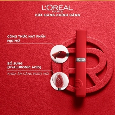 Son Kem Lì 16H Chuẩn Màu Căng Mướt L'Oreal Paris Infallible Matte Resistance 5ml Giá 359.000đ 6 Son Kem Lì 16H Chuẩn Màu Căng Mướt L'Oreal Paris Infallible Matte Resistance 5ml Giá 359.000đ 6