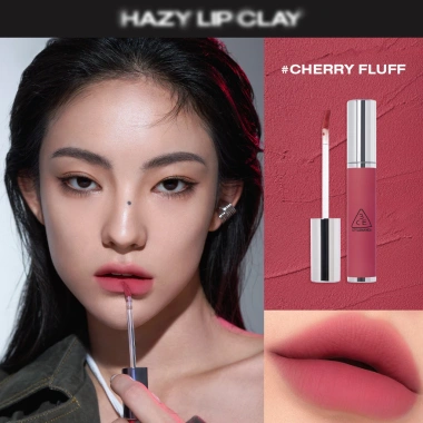 Son kem lì 3CE Hazy Lip Clay 4g Bạc Whipred No Regrets Cherry Fluff Typegirl Giá 389.000 VND