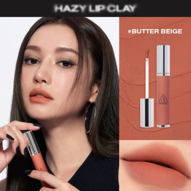 Son kem lì 3CE Hazy Lip Clay 4g Bạc Whipred No Regrets Cherry Fluff Typegirl Giá 389.000 VND