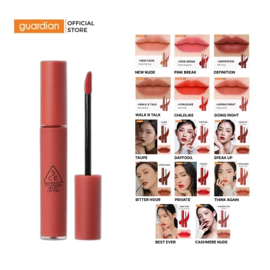 Son Kem Lì 3CE Velvet Lip Tint 4g - Mịn Màng Như Nhung, Giá Ưu Đãi 338k