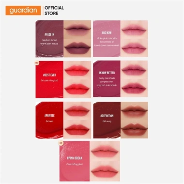 Son Kem Lì 3CE Velvet Lip Tint 4g - Mịn Màng Như Nhung, Giá Ưu Đãi 338k