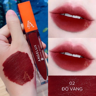 Son Kem Lì ANGELUX 2.022 công nghệ Màng Khóa Chống Thấm Chống Trôi Cam Da Nude Số 1 Việt Nam Giá 120.000 VNĐ