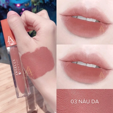 Son Kem Lì ANGELUX 2.022 công nghệ Màng Khóa Chống Thấm Chống Trôi Cam Da Nude Số 1 Việt Nam Giá 120.000 VNĐ 10 Son Kem Lì ANGELUX 2.022 công nghệ Màng Khóa Chống Thấm Chống Trôi Cam Da Nude Số 1 Việt Nam Giá 120.000 VNĐ 10