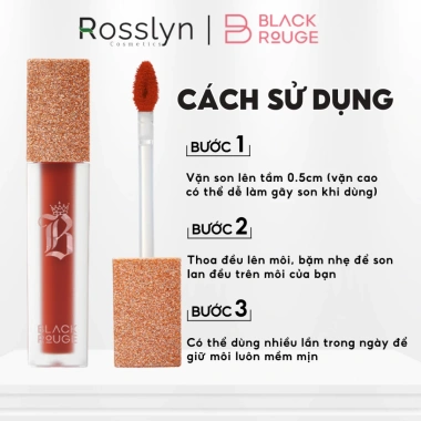 Son Kem Lì Black Rouge Air Fit Velvet Tint 4.5g Rosslyn Bền Màu Lâu Không Trôi Giá 251.000 VND 2