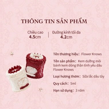 Son Kem Lì Flower Knows Strawberry Cupid 5ml - Son Bùn Nhung, Giá 385.000₫