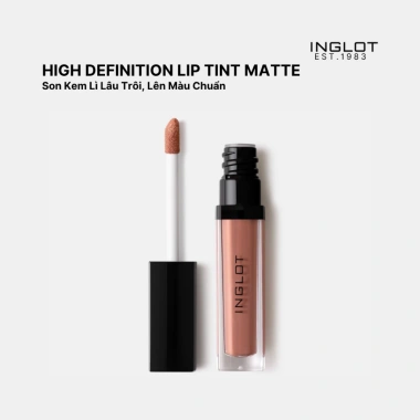 Son Kem Lì Inglot Lip Tint Matte 5.5ml - Giá 652.500, Lâu Trôi, Không Lem