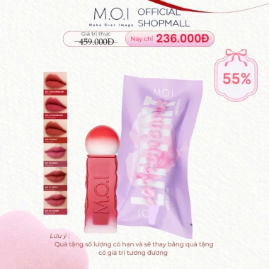 Son Kem Lì Kẹo Cotton Candy M.O.I Ho Ngọc Hà – Giá gốc 298.800, chỉ 249.000 đồng