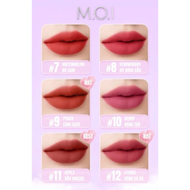 Son kem lì Lollipops Cotton Candy MOI Cosmetics Hồ Ngọc Hà - Giá chỉ 249.000đ (Giảm từ 301.290đ)