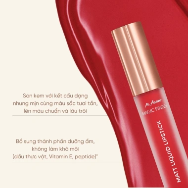 Son kem lì mịn bền màu M.Asam MAGIC FINISH MATT Lipstick 4ml - 578.000₫ 7 Son kem lì mịn bền màu M.Asam MAGIC FINISH MATT Lipstick 4ml - 578.000₫ 7