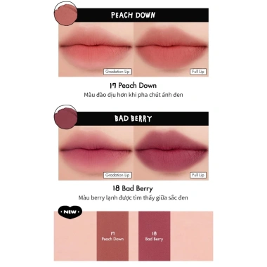Son Kem Lì Romand Blur Fudge Tint 5g - Mịn Môi, Lên Màu Chuẩn, Giá Ưu Đãi 215k