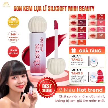 Son Kem Lụa Lì Silksoft Cọ Gương Soi, Bền Màu Không Lem Giữ Ẩm Giá 65.000 VND