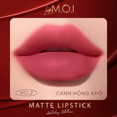 Son Kem Lỳ M.O.I Hồ Ngọc Hà phiên bản mùa xuân - Che phủ cao, dưỡng ẩm, giảm giá 499k 6 Son Kem Lỳ M.O.I Hồ Ngọc Hà phiên bản mùa xuân - Che phủ cao, dưỡng ẩm, giảm giá 499k 6