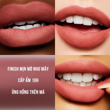 Son kem MAC Powder Kiss Lip & Cheek Mousse - Bền màu 10h, ẩm mịn, chỉ 880k 5 Son kem MAC Powder Kiss Lip & Cheek Mousse - Bền màu 10h, ẩm mịn, chỉ 880k 5