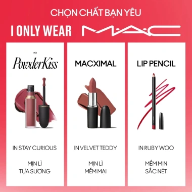 Son kem MAC Powder Kiss Lip & Cheek Mousse - Bền màu 10h, ẩm mịn, chỉ 880k