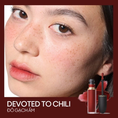 Son kem MAC Powder Kiss Lip & Cheek Mousse - Bền màu 10h, ẩm mịn, chỉ 880k 10 Son kem MAC Powder Kiss Lip & Cheek Mousse - Bền màu 10h, ẩm mịn, chỉ 880k 10