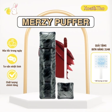 Son Kem Merzy Puffer Velvet Tint 3.7g - Son PHAO màu lì mịn, giá 299.000đ
