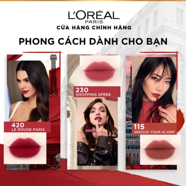 Son kem mịn lì nhẹ môi LOreal Paris Matte Resistance 5ml 16H lâu trôi 289.000đ 7 Son kem mịn lì nhẹ môi LOreal Paris Matte Resistance 5ml 16H lâu trôi 289.000đ 7