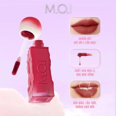 Son Kem M.O.I COSMETICS Matte Lasting Lip Tint Lollipops siêu lì 4g Giá 359.000₫ giảm từ 437.980₫