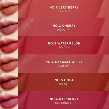 Son Kem M.O.I COSMETICS Matte Lasting Lip Tint Lollipops siêu lì 4g Giá 359.000₫ giảm từ 437.980₫