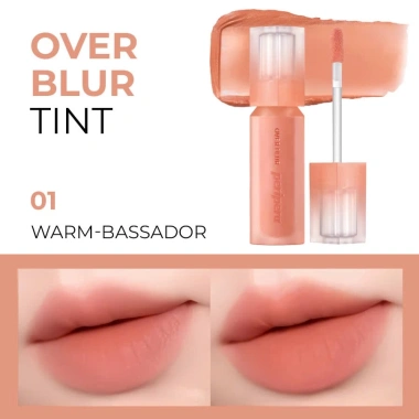 Son Kem Peripera Over Blur Tint 3.5g Bền Màu Lâu Trôi, Che Phủ Tốt, Giá 159k, Chính Hãng PESBLUR