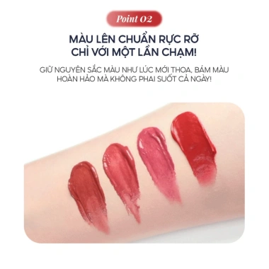 Son Kem Siêu Lì FORENCOS Tattoo Clair Velvet Tint 4g - Giá 175k, Phù Hợp Mọi Phong Cách 3