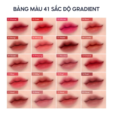 Son Kem Siêu Lì FORENCOS Tattoo Clair Velvet Tint 4g - Giá 175k, Phù Hợp Mọi Phong Cách 9