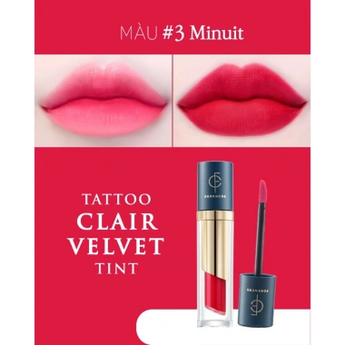 Son Kem Siêu Lì FORENCOS Tattoo Clair Velvet Tint 4g - Giá 175k, Phù Hợp Mọi Phong Cách 10