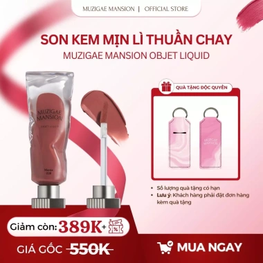 Son Kem Thuần Chay Muzigae Manson Objet Liquid 6ml - Mịn Lì, Lâu Trôi, Chính Hãng