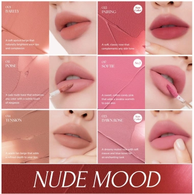 Son Kem Thuần Chay Muzigae Manson Objet Liquid 6ml - Mịn Lì, Lâu Trôi, Chính Hãng 7 Son Kem Thuần Chay Muzigae Manson Objet Liquid 6ml - Mịn Lì, Lâu Trôi, Chính Hãng 7