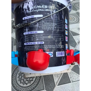 Sơn Khoan Sẵn 1 Thùng + 7-12 Máng Nước Tự Động cho Gà Vịt - Tiết kiệm chi phí, chỉ 39.500₫ 4
