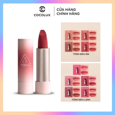 Son Len Thỏi 3CE Cashmere Hug - Mịn Lì Ninh Môi, Giá 448.000 VND (Giảm từ 546.560 VND)