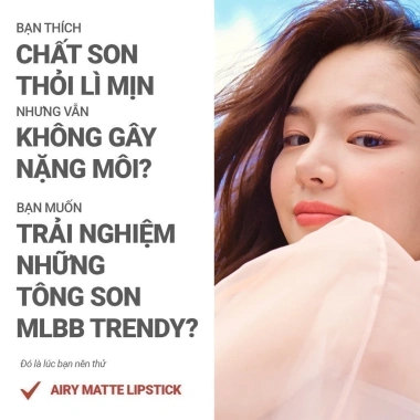 Son lì dạng thỏi siêu nhẹ Innisfree Airy Matte 3.5g Giá ưu đãi 361.000₫