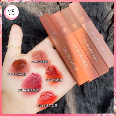 Son lì HERORANGE Mềm Mịn Như Nhung - Chống thấm nước, không khô môi, giá chỉ 29.850 VND