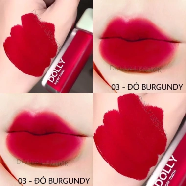 Son Lì Kem SUPER MATTE Không Chì Cao Cấp Chính Hãng - Đỏ Burgundy 90k
