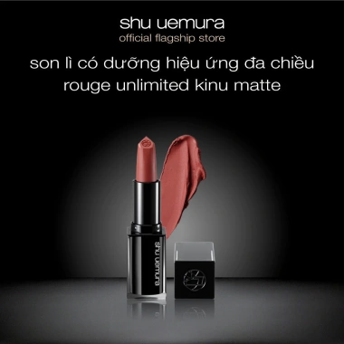 Son lì lâu trôi Shu Uemura Rouge Unlimited Kinu Matte 3.3g - Giá 950.000 VND giảm mạnh