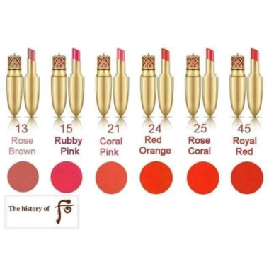 Son lì Whoo Mi Luxury Lip Rouge 6g Son hoàng cung mềm mại, bền màu, không thâm, giảm còn 519.000₫ FREESHIP