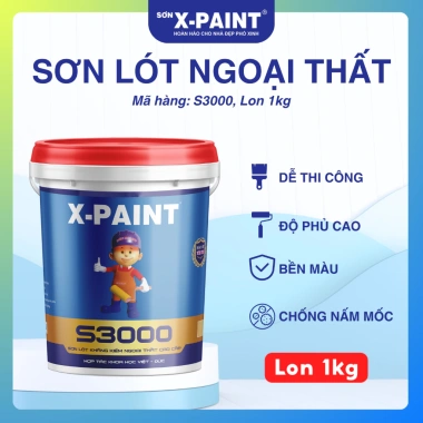 Sơn Lót Ngoại Thất X-Paint S3.000 - Kháng Kiềm Chống Bụi Kháng Rêu Chống Bong Tróc 10