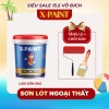 Sơn lót X-Paint S3.000 5kg chống kiềm, chống ẩm, chống thấm cho ngoại thất, tặng lu rulo và chổi sơn