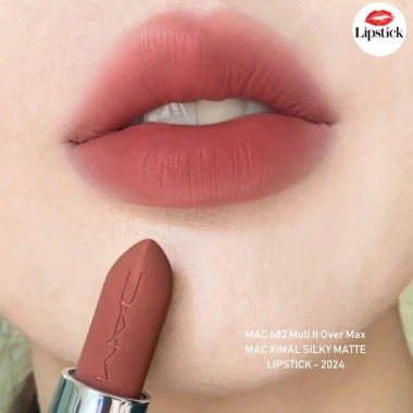 Son M·A·Cximal Silky Matte 3.5g - 682 Hồng Đất, Làn môi mịn mượt, Giá chỉ 520.000₫