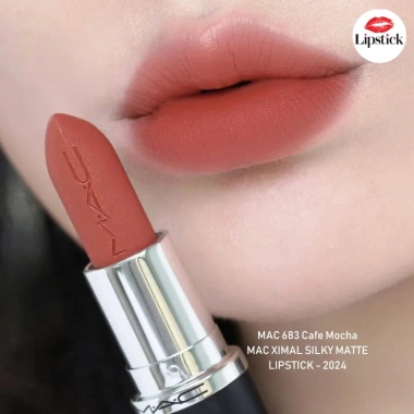 Son M·A·Cximal Silky Matte 3.5g - Cam Hồng Đất 683, giá chỉ 520.000, màu cam hồng đất quyến rũ
