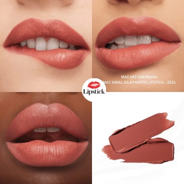 Son M·A·Cximal Silky Matte 3.5g - Cam Hồng Đất 683, giá chỉ 520.000, màu cam hồng đất quyến rũ