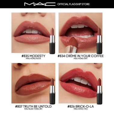 Son MACximal Sleek Satin bóng, mềm, dưỡng ẩm môi 8h - Giá ưu đãi 670.000 VNĐ